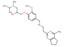 1-[isopropyl(methyl)amino]-3-[2-methoxy-4-({[2-(4-methyl-6,7-dihydro-5H-cyclopenta[d]pyrimidin-2-yl)ethyl]amino}methyl)phenoxy]-2-propanol