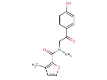 N-[2-(4-hydroxyphenyl)-2-oxoethyl]-N,3-dimethyl-2-furamide