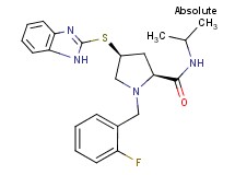 (4S)-4-(1H-benzimidazol-2-ylthio)-1-(2-fluorobenzyl)-N-isopropyl-L-prolinamide