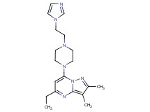 5-ethyl-7-{4-[2-(1H-imidazol-1-yl)ethyl]-1-piperazinyl}-2,3-dimethylpyrazolo[1,5-a]pyrimidine