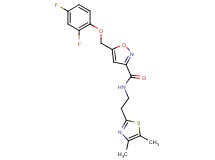 5-[(2,4-difluorophenoxy)methyl]-N-[2-(4,5-dimethyl-1,3-thiazol-2-yl)ethyl]-3-isoxazolecarboxamide