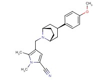 4-{[(3-endo)-3-(4-methoxyphenyl)-8-azabicyclo[3.2.1]oct-8-yl]methyl}-1,5-dimethyl-1H-pyrrole-2-carbonitrile