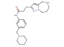 N-[3-(1-piperidinylmethyl)phenyl]-3-(5,6,7,8-tetrahydro-4H-pyrazolo[1,5-a][1,4]diazepin-2-yl)propanamide dihydrochloride