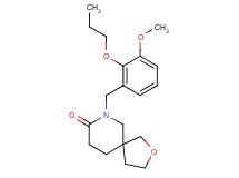 7-(3-methoxy-2-propoxybenzyl)-2-oxa-7-azaspiro[4.5]decan-8-one