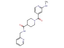 1-[2-(methylamino)isonicotinoyl]-N-(pyridin-2-ylmethyl)piperidine-4-carboxamide