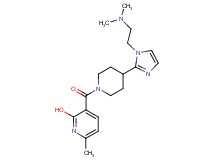 3-[(4-{1-[2-(dimethylamino)ethyl]-1H-imidazol-2-yl}-1-piperidinyl)carbonyl]-6-methyl-2-pyridinol