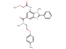 7-[(methoxyacetyl)amino]-N,1-dimethyl-N-[2-(4-methylphenoxy)ethyl]-2-phenyl-1H-benzimidazole-5-carboxamide