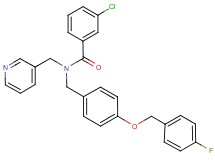 3-chloro-N-{4-[(4-fluorobenzyl)oxy]benzyl}-N-(3-pyridinylmethyl)benzamide