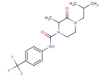 4-isobutyl-2-methyl-3-oxo-N-[4-(trifluoromethyl)phenyl]-1-piperazinecarboxamide