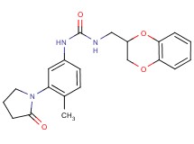 N-(2,3-dihydro-1,4-benzodioxin-2-ylmethyl)-N'-[4-methyl-3-(2-oxopyrrolidin-1-yl)phenyl]urea