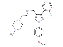 N-{[3-(2-chlorophenyl)-1-(4-methoxyphenyl)-1H-pyrazol-4-yl]methyl}-2-(4-methyl-1-piperazinyl)ethanamine