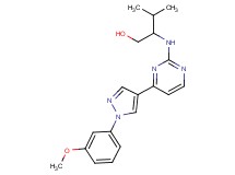 2-({4-[1-(3-methoxyphenyl)-1H-pyrazol-4-yl]pyrimidin-2-yl}amino)-3-methylbutan-1-ol