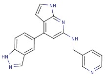 4-(1H-indazol-5-yl)-N-(pyridin-3-ylmethyl)-1H-pyrrolo[2,3-b]pyridin-6-amine