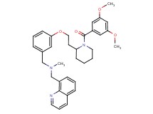(3-{2-[1-(3,5-dimethoxybenzoyl)-2-piperidinyl]ethoxy}benzyl)methyl(8-quinolinylmethyl)amine
