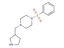 1-(phenylsulfonyl)-4-(3-pyrrolidinylmethyl)piperazine dihydrochloride