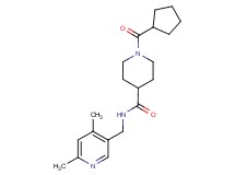 1-(cyclopentylcarbonyl)-N-[(4,6-dimethyl-3-pyridinyl)methyl]-4-piperidinecarboxamide