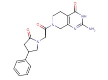 2-amino-7-[(2-oxo-4-phenylpyrrolidin-1-yl)acetyl]-5,6,7,8-tetrahydropyrido[3,4-d]pyrimidin-4(3H)-one