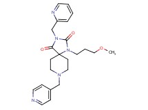 1-(3-methoxypropyl)-3-(2-pyridinylmethyl)-8-(4-pyridinylmethyl)-1,3,8-triazaspiro[4.5]decane-2,4-dione