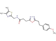 N-[(4,5-dimethyl-1,3-thiazol-2-yl)methyl]-3-{5-[2-(4-methoxyphenyl)ethyl]-1,3,4-oxadiazol-2-yl}propanamide