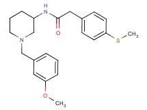 N-[1-(3-methoxybenzyl)-3-piperidinyl]-2-[4-(methylthio)phenyl]acetamide