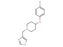4-(4-chlorophenoxy)-1-(1,3-thiazol-4-ylmethyl)piperidine