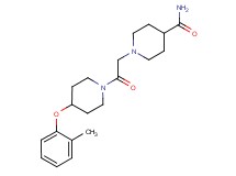 1-{2-[4-(2-methylphenoxy)-1-piperidinyl]-2-oxoethyl}-4-piperidinecarboxamide