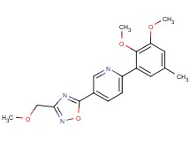 2-(2,3-dimethoxy-5-methylphenyl)-5-[3-(methoxymethyl)-1,2,4-oxadiazol-5-yl]pyridine