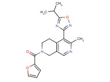 2-(2-furoyl)-5-(5-isopropyl-1,2,4-oxadiazol-3-yl)-6-methyl-1,2,3,4-tetrahydro-2,7-naphthyridine