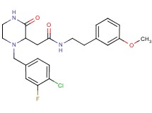 2-[1-(4-chloro-3-fluorobenzyl)-3-oxo-2-piperazinyl]-N-[2-(3-methoxyphenyl)ethyl]acetamide