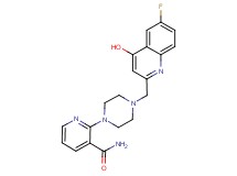 2-{4-[(6-fluoro-4-hydroxyquinolin-2-yl)methyl]piperazin-1-yl}nicotinamide