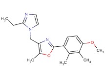 4-[(2-ethyl-1H-imidazol-1-yl)methyl]-2-(4-methoxy-2,3-dimethylphenyl)-5-methyl-1,3-oxazole