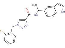 1-(2-fluorobenzyl)-N-[1-(1H-indol-5-yl)ethyl]-1H-1,2,3-triazole-4-carboxamide