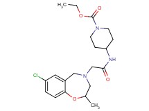ethyl 4-{[(7-chloro-2-methyl-2,3-dihydro-1,4-benzoxazepin-4(5H)-yl)acetyl]amino}-1-piperidinecarboxylate