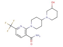 2-(3-hydroxy-1,4'-bipiperidin-1'-yl)-6-(trifluoromethyl)nicotinamide