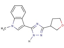1-methyl-3-[3-(tetrahydrofuran-3-yl)-1H-1,2,4-triazol-5-yl]-1H-indole
