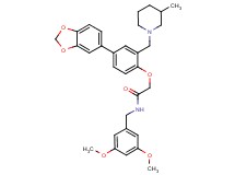 2-{4-(1,3-benzodioxol-5-yl)-2-[(3-methyl-1-piperidinyl)methyl]phenoxy}-N-(3,5-dimethoxybenzyl)acetamide