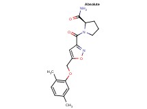 (2R)-1-({5-[(2,5-dimethylphenoxy)methyl]isoxazol-3-yl}carbonyl)pyrrolidine-2-carboxamide