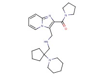 1-[1-(1-piperidinyl)cyclopentyl]-N-{[2-(1-pyrrolidinylcarbonyl)imidazo[1,2-a]pyridin-3-yl]methyl}methanamine