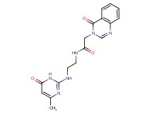 N-{2-[(4-methyl-6-oxo-1,6-dihydro-2-pyrimidinyl)amino]ethyl}-2-(4-oxo-3(4H)-quinazolinyl)acetamide