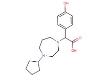 (4-cyclopentyl-1,4-diazepan-1-yl)(4-hydroxyphenyl)acetic acid