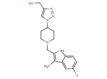 (1-{1-[(5-chloro-3-methyl-1H-indol-2-yl)methyl]-4-piperidinyl}-1H-1,2,3-triazol-4-yl)methanol trifluoroacetate (salt)