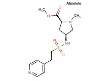 methyl (2S,4S)-1-methyl-4-{[(2-pyridin-4-ylethyl)sulfonyl]amino}pyrrolidine-2-carboxylate
