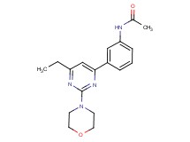 N-[3-(6-ethyl-2-morpholin-4-ylpyrimidin-4-yl)phenyl]acetamide