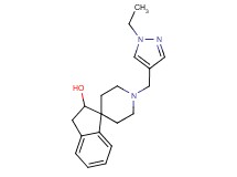 1'-[(1-ethyl-1H-pyrazol-4-yl)methyl]-2,3-dihydrospiro[indene-1,4'-piperidin]-2-ol