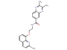 2,3-dimethyl-N-{2-[(2-methyl-8-quinolinyl)oxy]ethyl}-6-quinoxalinecarboxamide