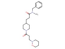 N-benzyl-N-methyl-3-{1-[3-(1,2-oxazinan-2-yl)propanoyl]-4-piperidinyl}propanamide