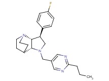 (2R*,3S*,6R*)-3-(4-fluorophenyl)-5-[(2-propyl-5-pyrimidinyl)methyl]-1,5-diazatricyclo[5.2.2.0~2,6~]undecane
