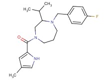 1-(4-fluorobenzyl)-2-isopropyl-4-[(4-methyl-1H-pyrrol-2-yl)carbonyl]-1,4-diazepane
