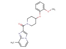 2-{[4-(2-methoxyphenoxy)-1-piperidinyl]carbonyl}-8-methylimidazo[1,2-a]pyridine