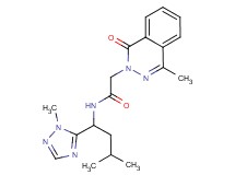 N-[3-methyl-1-(1-methyl-1H-1,2,4-triazol-5-yl)butyl]-2-(4-methyl-1-oxo-2(1H)-phthalazinyl)acetamide